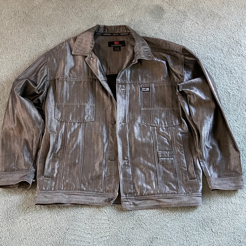 Men's Stylish Gray Denim Jacket